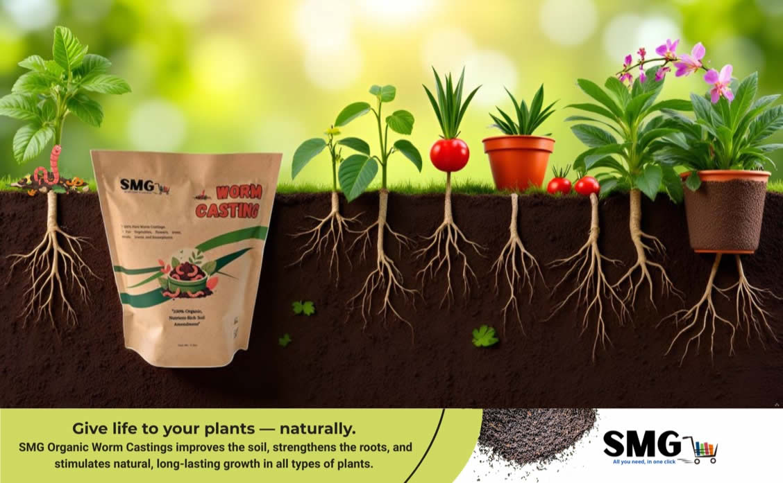 Worm Castings : Powerful Organic Fertilizer for All Plants - Image 11